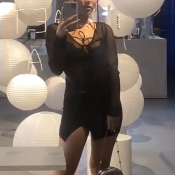 black mesh shirt - Picture 3 of 4